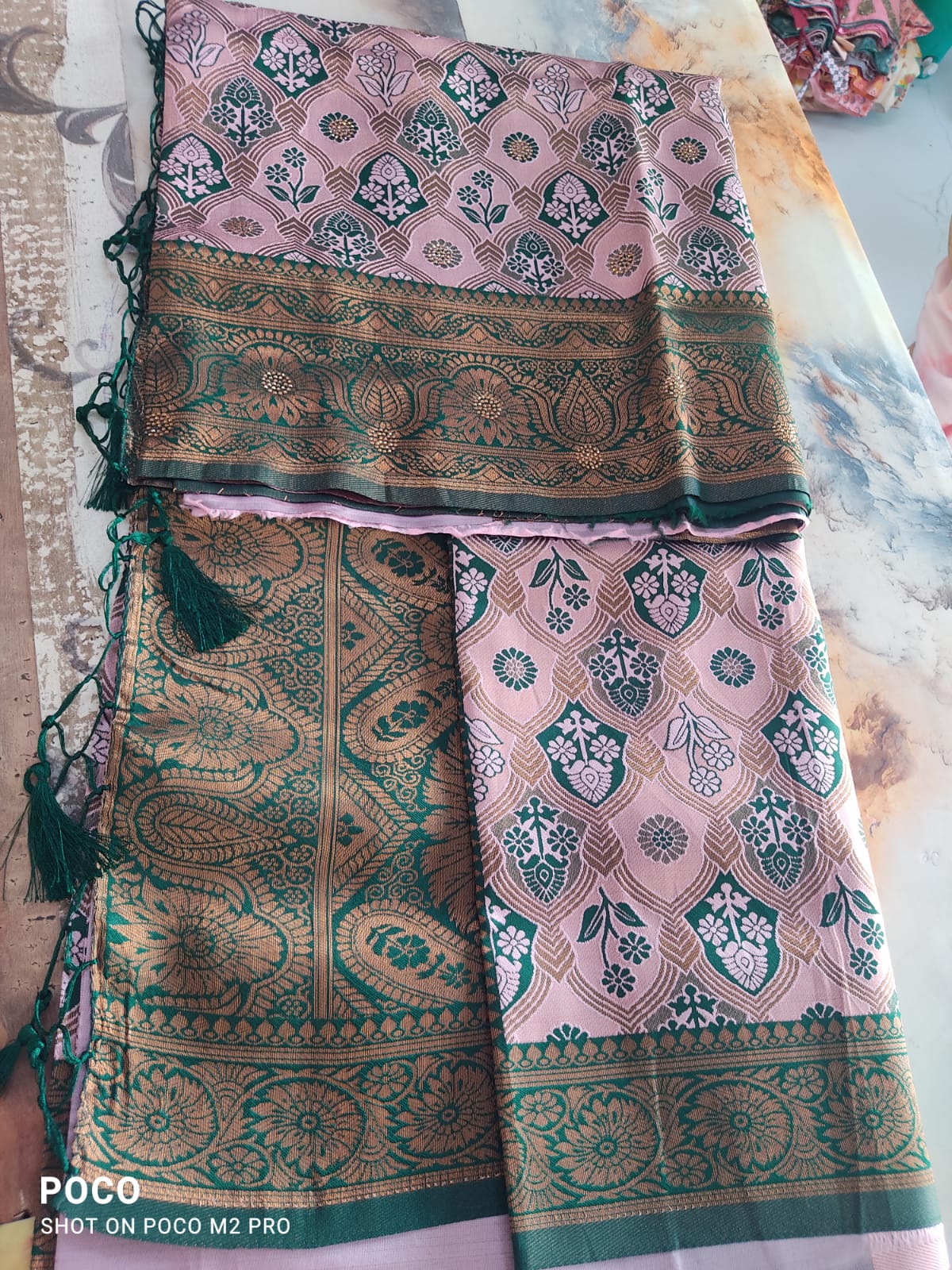 Tissue Fabric Silk Saree - Image 5