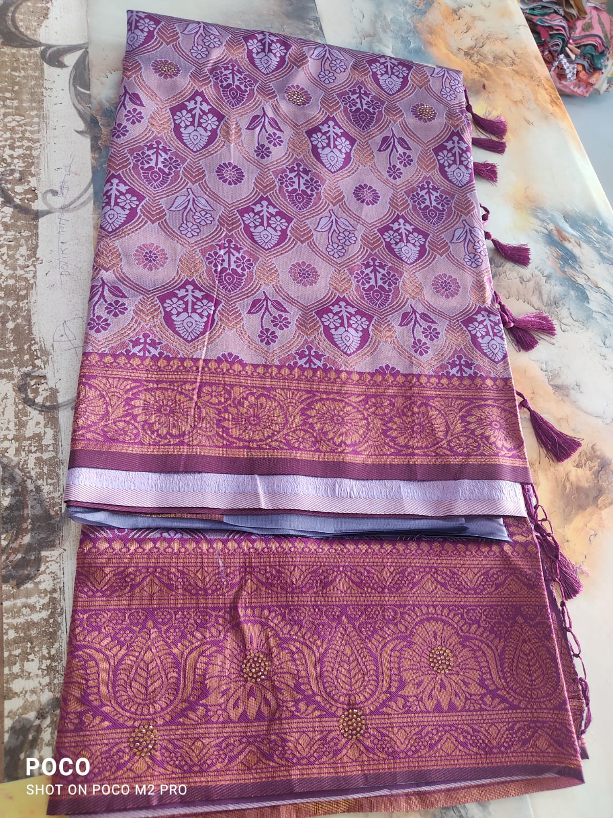 Tissue Fabric Silk Saree - Image 6