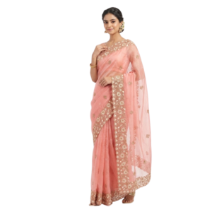 Elegant Organza Jute Saree